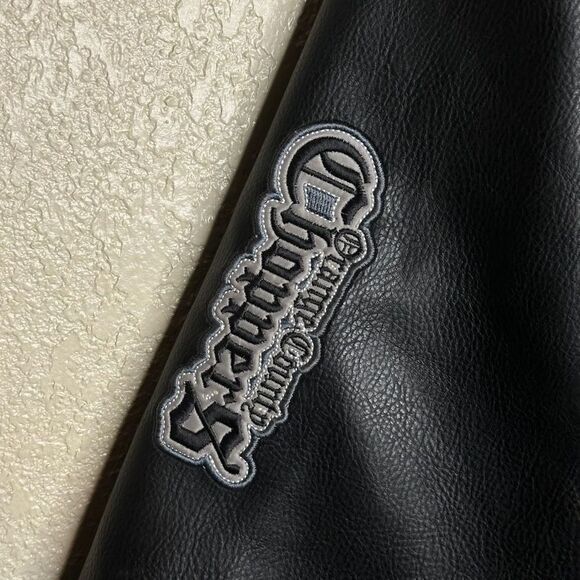 Y2K Orange County Choppers Leather Jacket Kids 5/6 - Picture 6 of 7